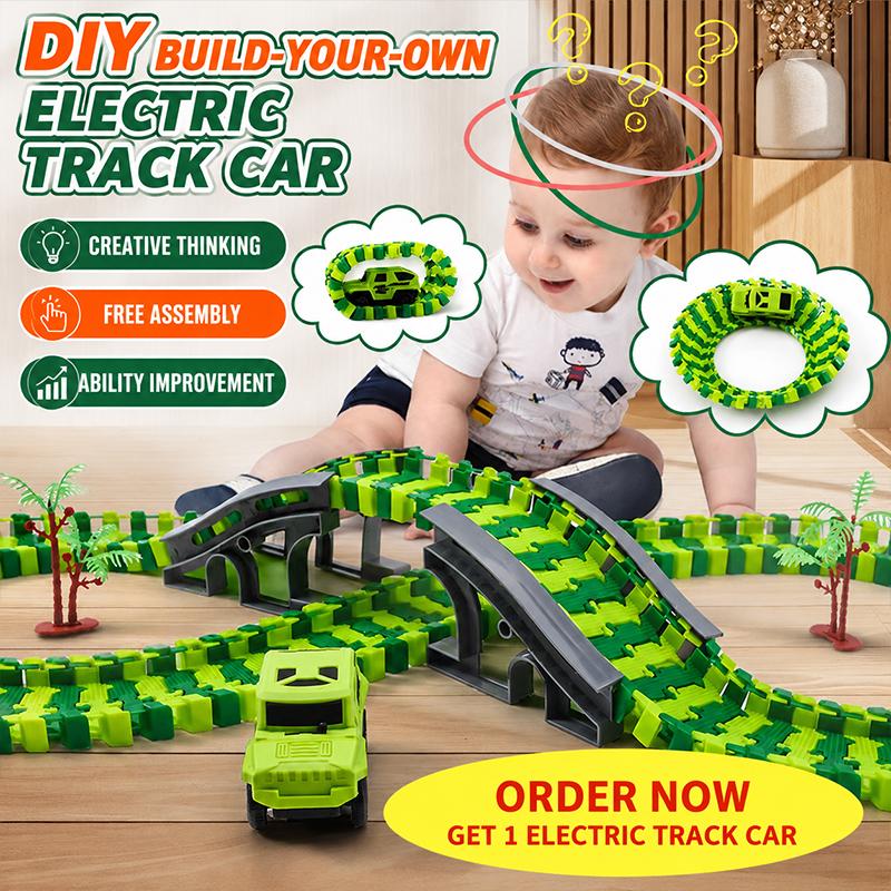 Kids Education Group - 135Pcs Kids Electric Engineering Track Car