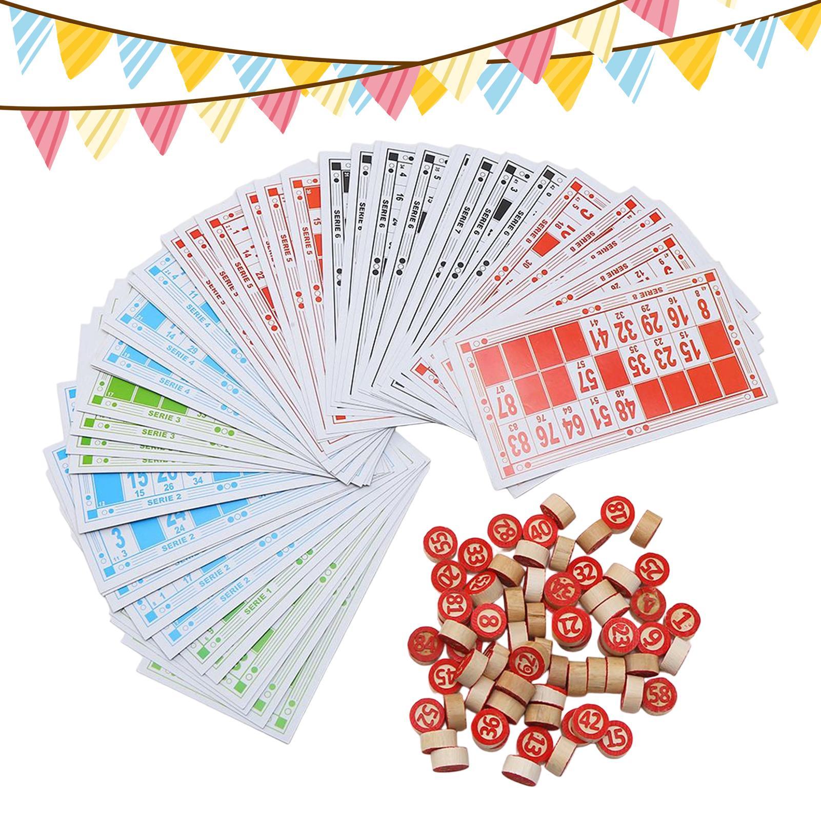 Kids Education Group - Bingo Game For Adults Wooden Funny