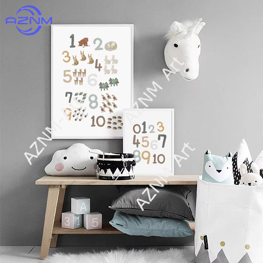 1/2pcs Education Learning Numb - Kids Educational Poster review and price