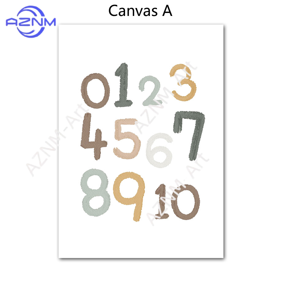 1/2pcs Education Learning Numb - Kids Educational Poster review and price
