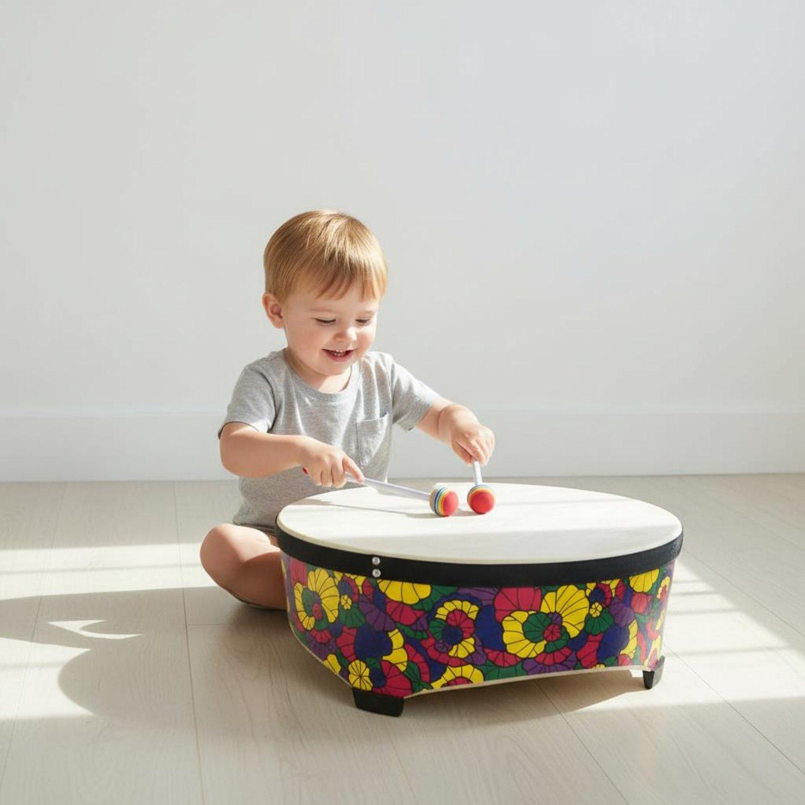 22 Inch Wooden Kids Floor Drum - Kids Education Group review and price
