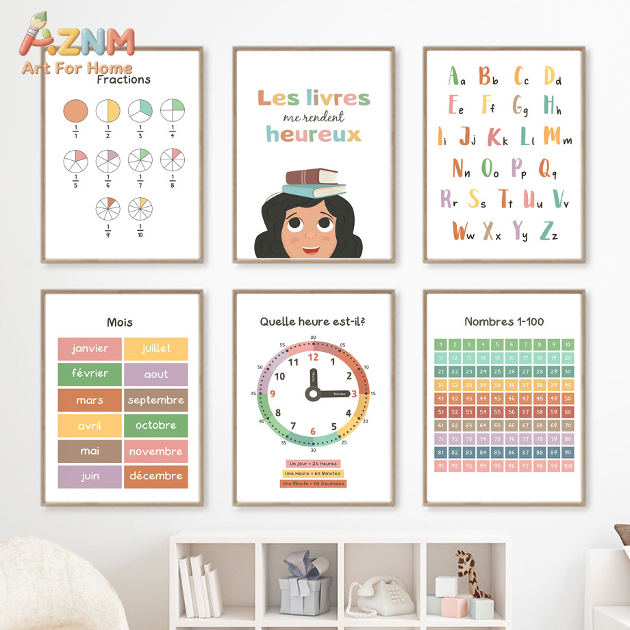 AZNM French Kids Educational C - Kids Educational - Alphabet Numbers & More review and price