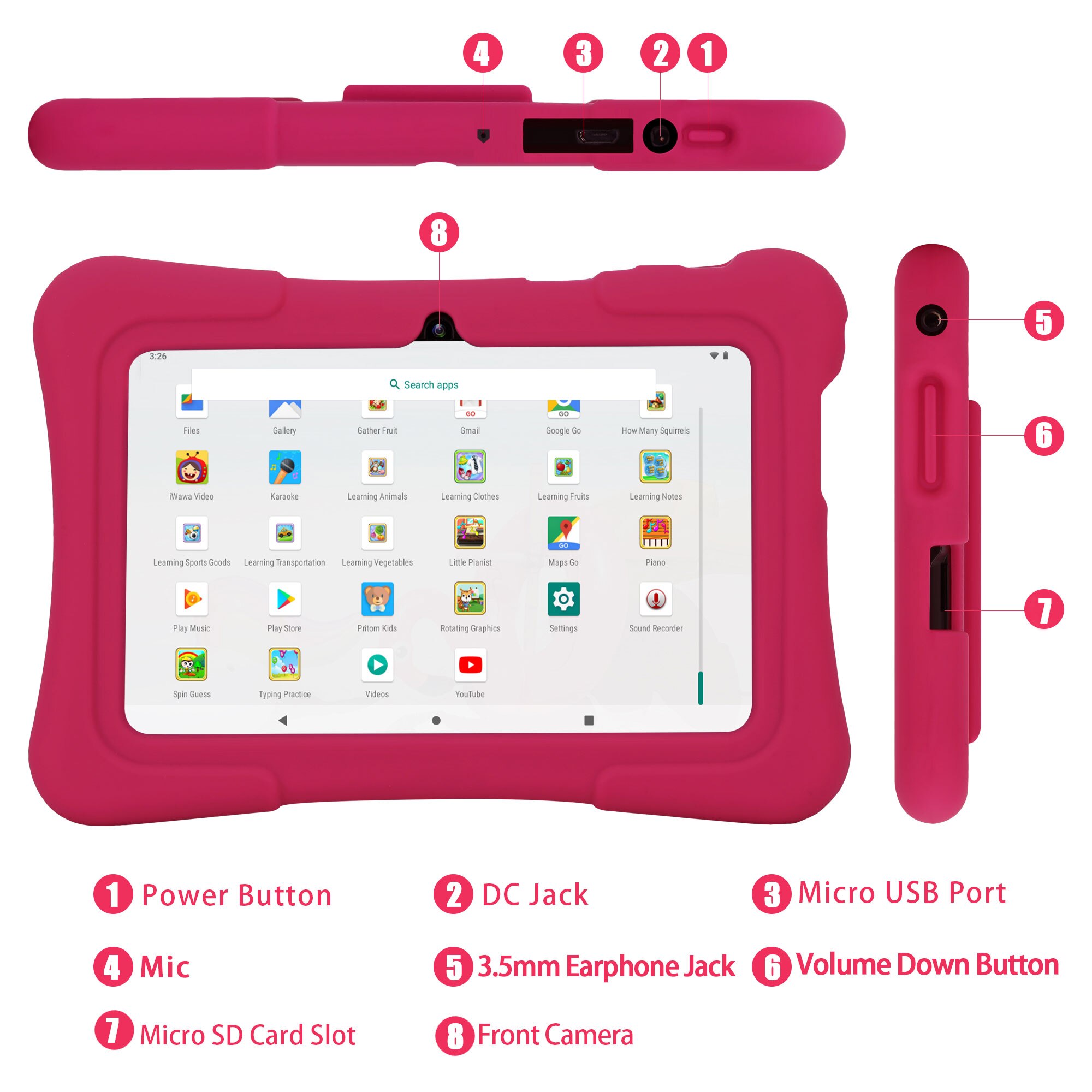 PRITOM 7 Inch Kids Tablet Quad - Kids Education Software For Pc review and price
