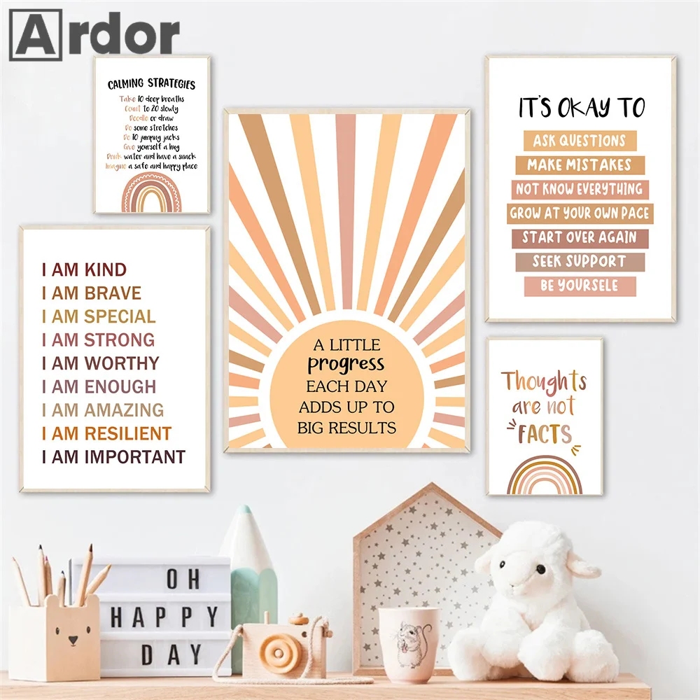 Alphabet Number Rainbow Poster - Kids Educational - Alphabet Numbers & More review and price