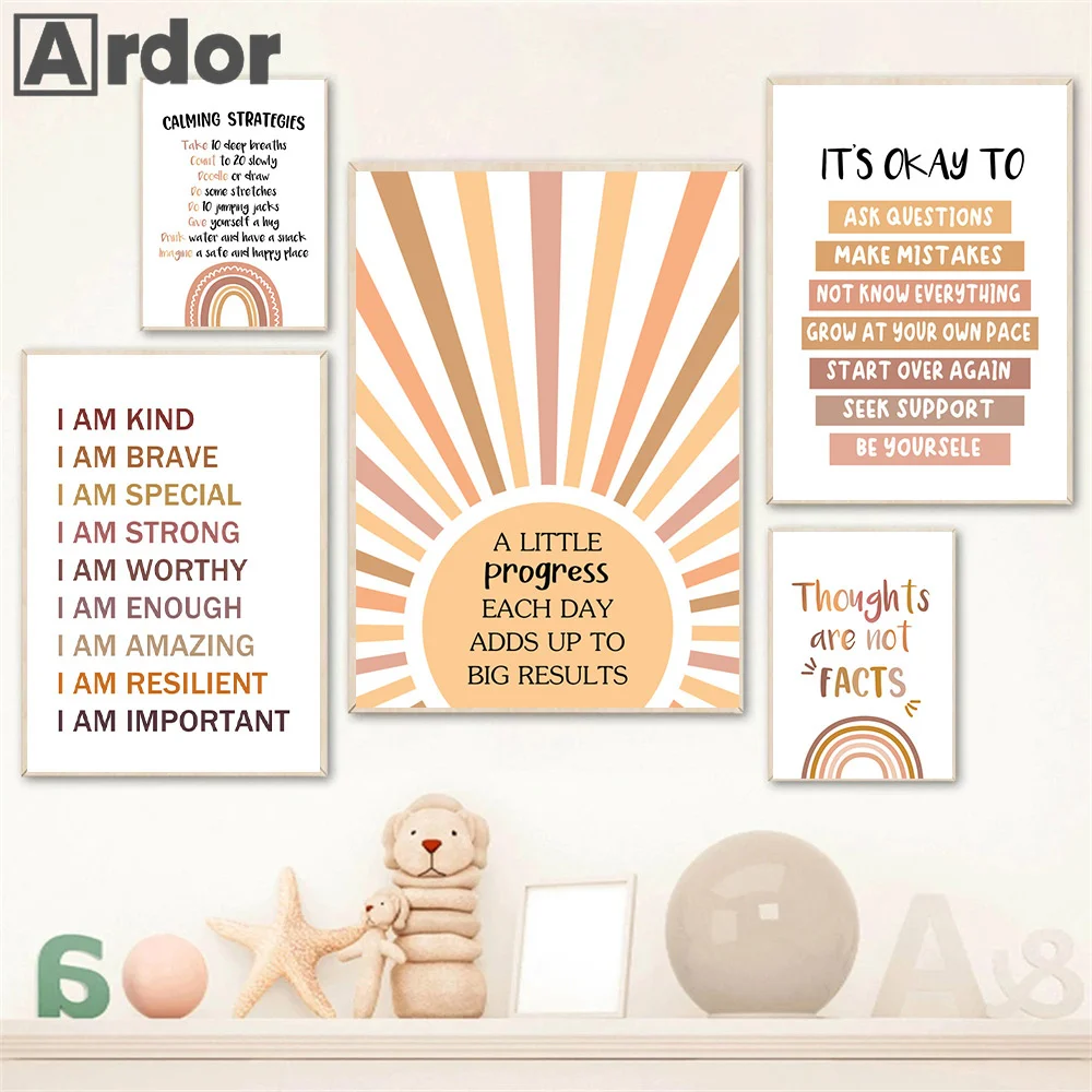 Alphabet Number Rainbow Poster - Kids Educational - Alphabet Numbers & More review and price
