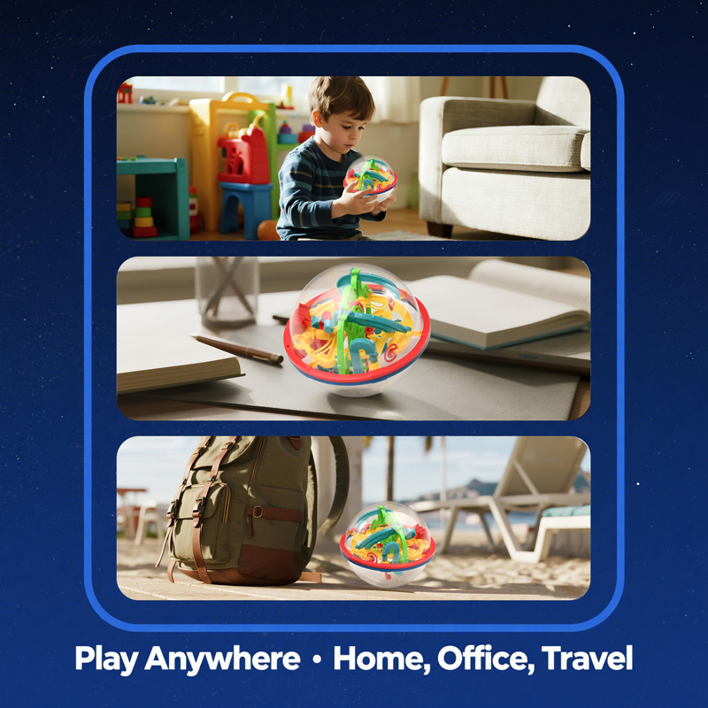 3D Magic Ball Labyrinth Brain  - Educational Globe For Kids review and price