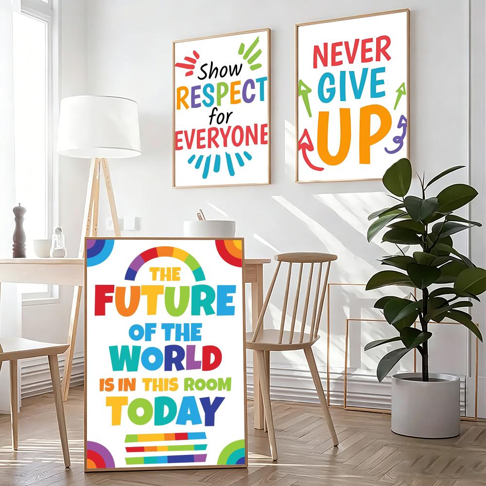Positive Kid Classroom Wall Pi - Kids Educational Poster review and price