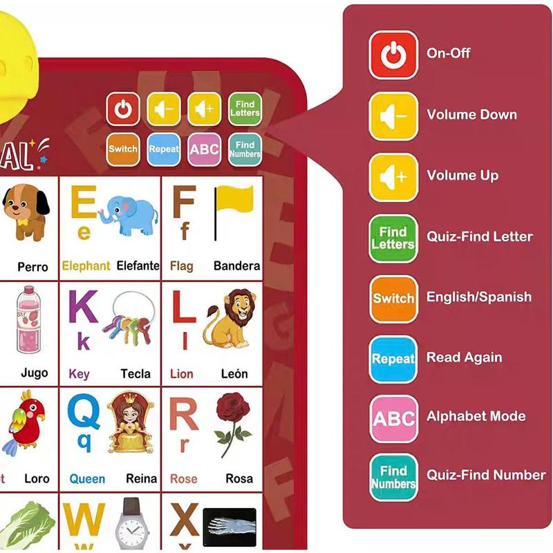 Kids' Bilingual English-Spanis - Kids Educational Poster review and price