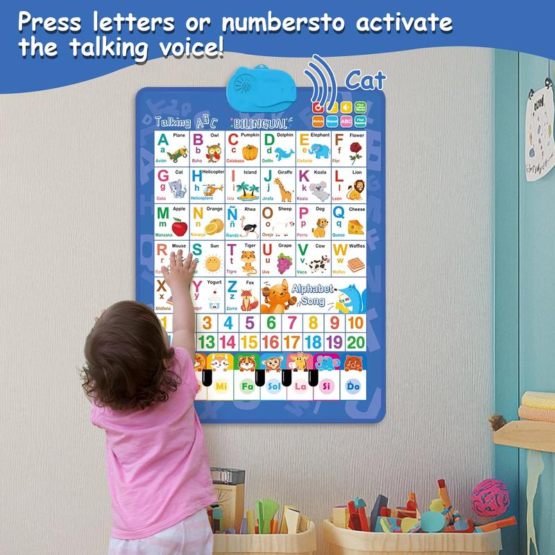 Kids' Bilingual English-Spanis - Kids Educational Poster review and price