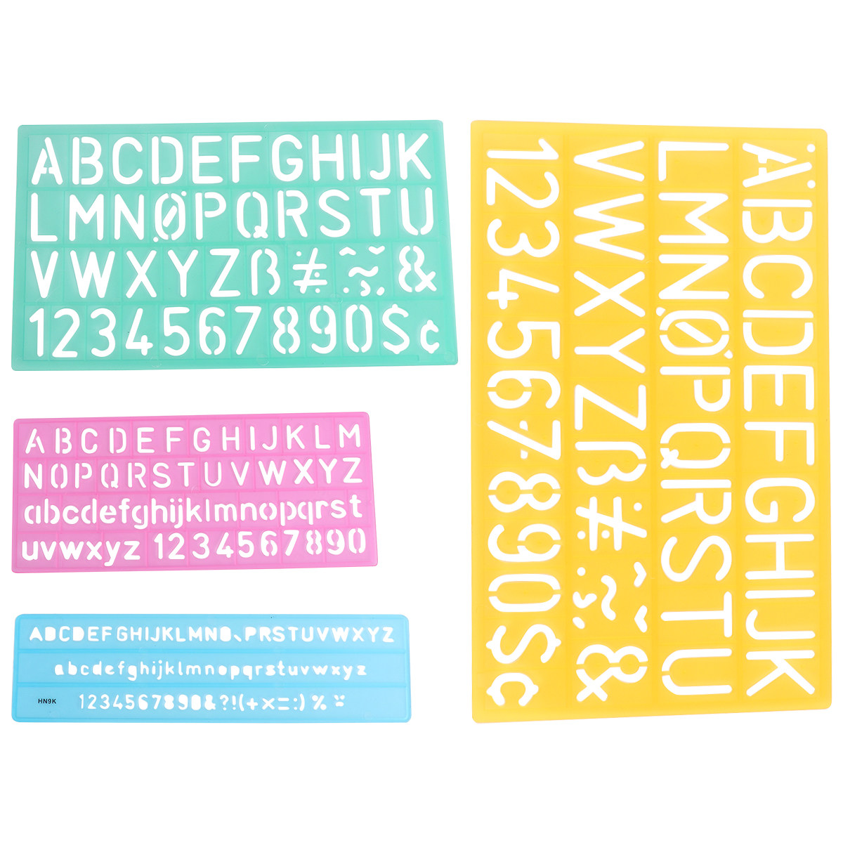 4Pcs Plastic Graffiti Rulers A - Kids Educational - Alphabet Numbers & More review and price