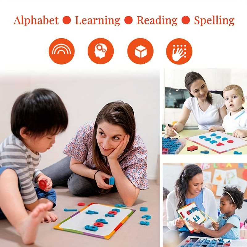 Red & Blue English Letter Magn - Kids Educational - Alphabet Numbers & More review and price