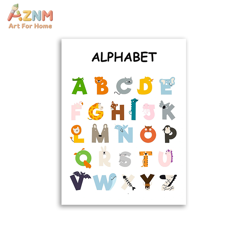 AZNM Educational Alphabet Numb - Kids Educational Poster review and price