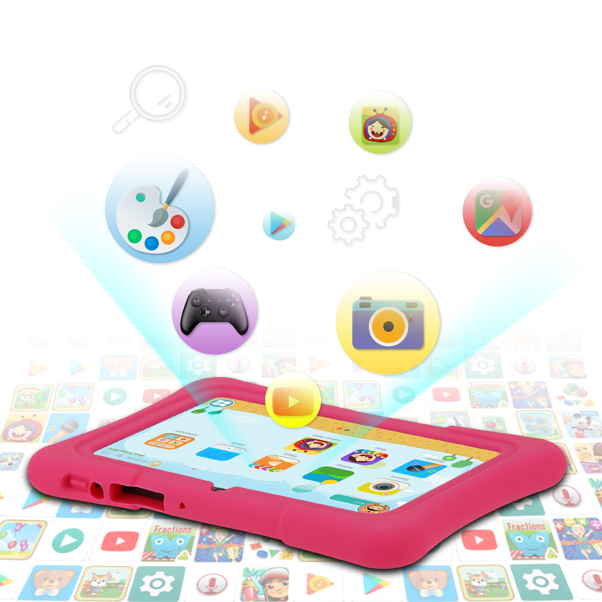 PRITOM 7 Inch Kids Tablet Quad - Kids Education Software For Pc review and price