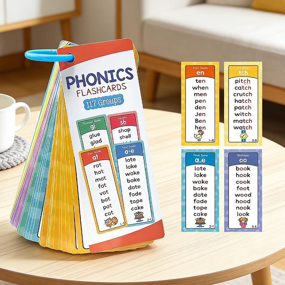 117 Groups Phonics Flashcards  - Kids Education Group review and price