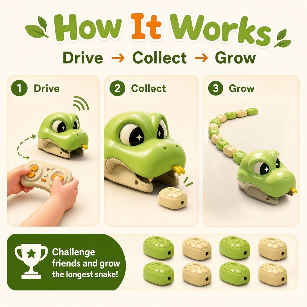 Remote Controlled Greedy Snake - Kids Educational Device review and price