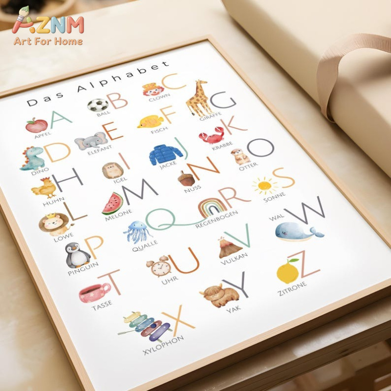 AZNM German Alphabet Numbers C - Kids Educational - Alphabet Numbers & More review and price