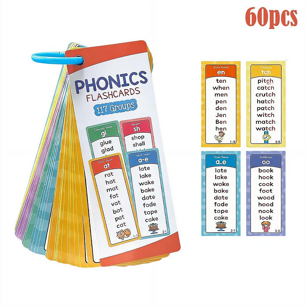 Phonics Flashcards Set, 60pcs  - Kids Education Group review and price