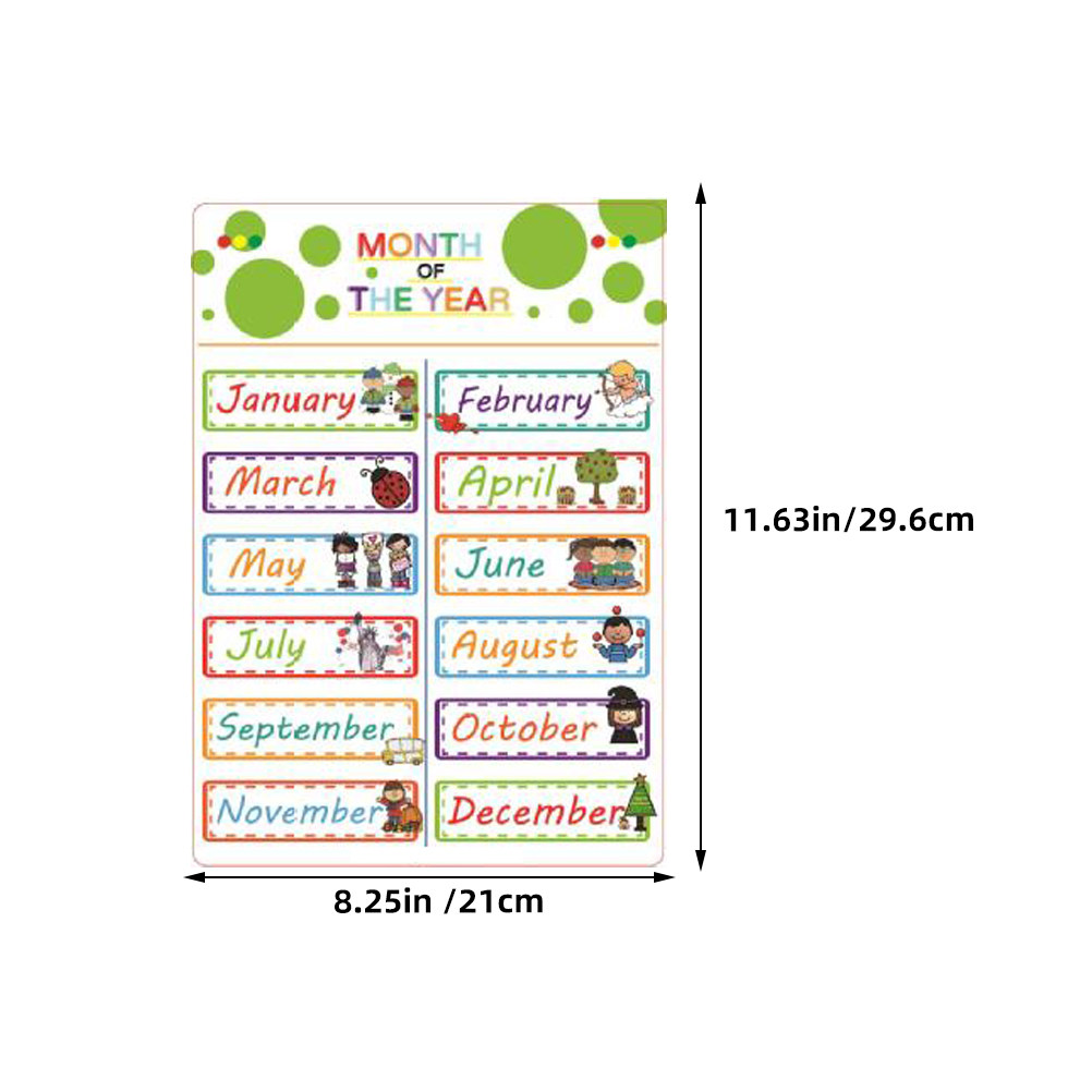 12Sheets Cartoon English Learn - Kids Educational Poster review and price