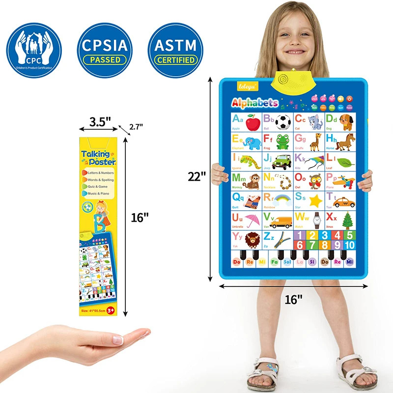 Electronic English Alphabet Wa - Kids Educational Poster review and price